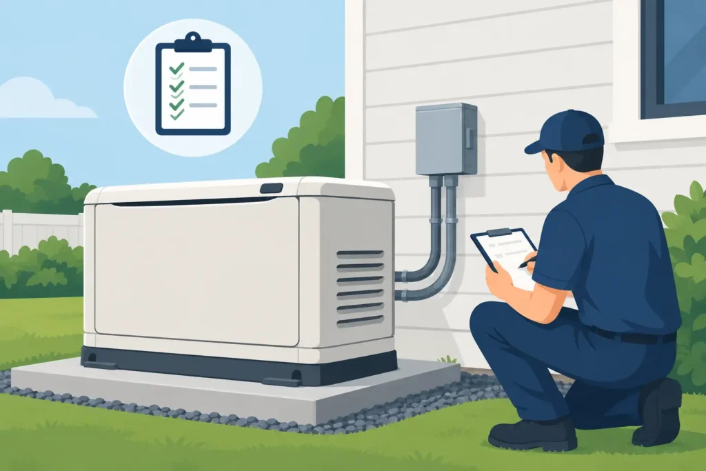 Generator Hookup Project Review Checklist